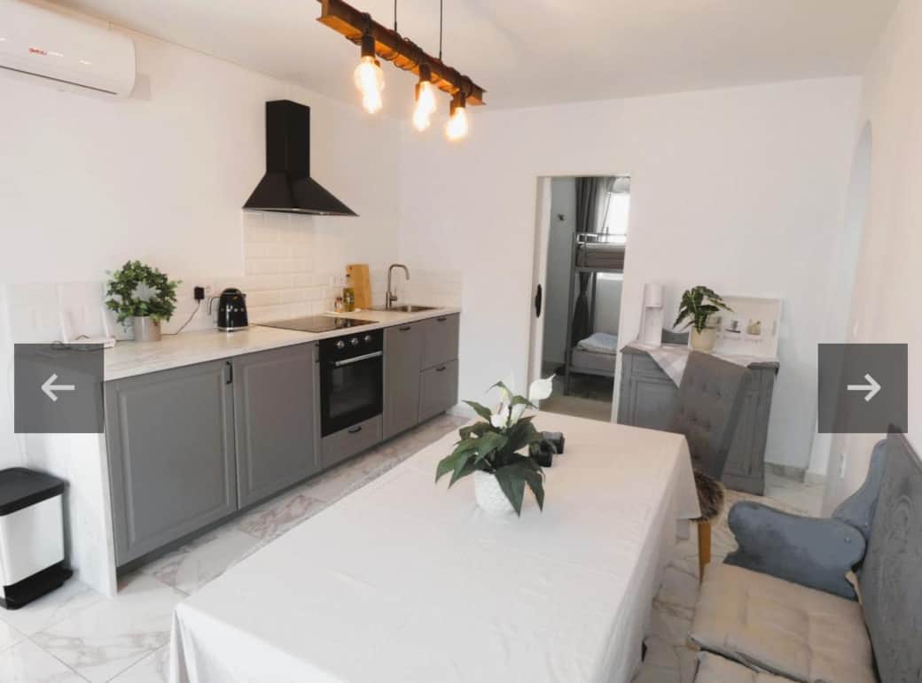 Open plan kitchen dining