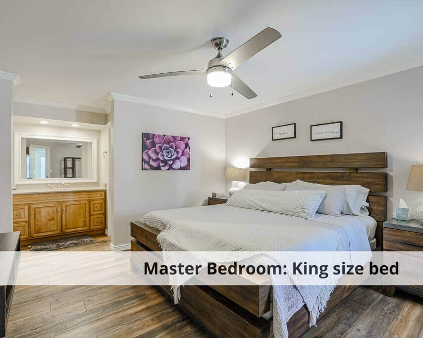 Master Bedroom | King size bed