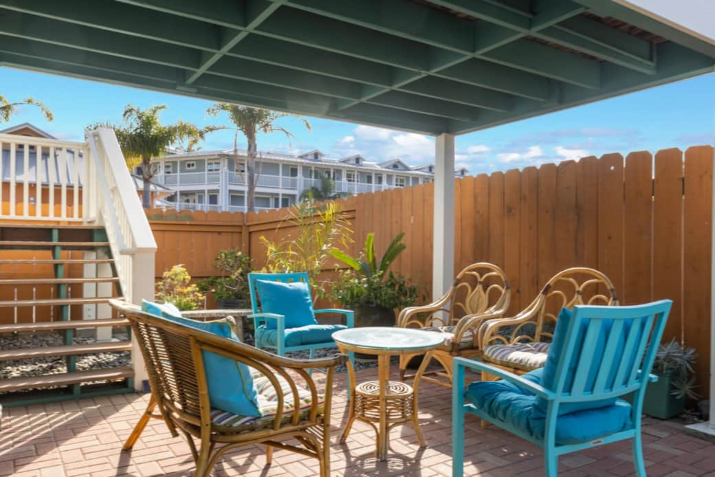 Private courtyard patio