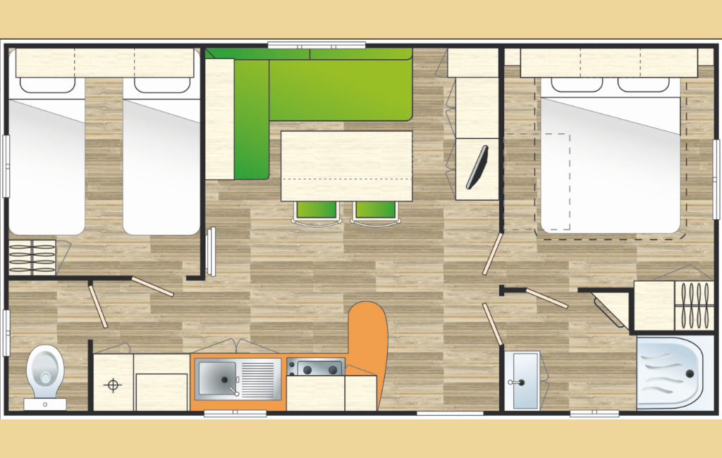 Plan du Bungalow