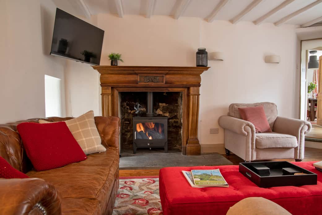 Old Post Office with log burner
