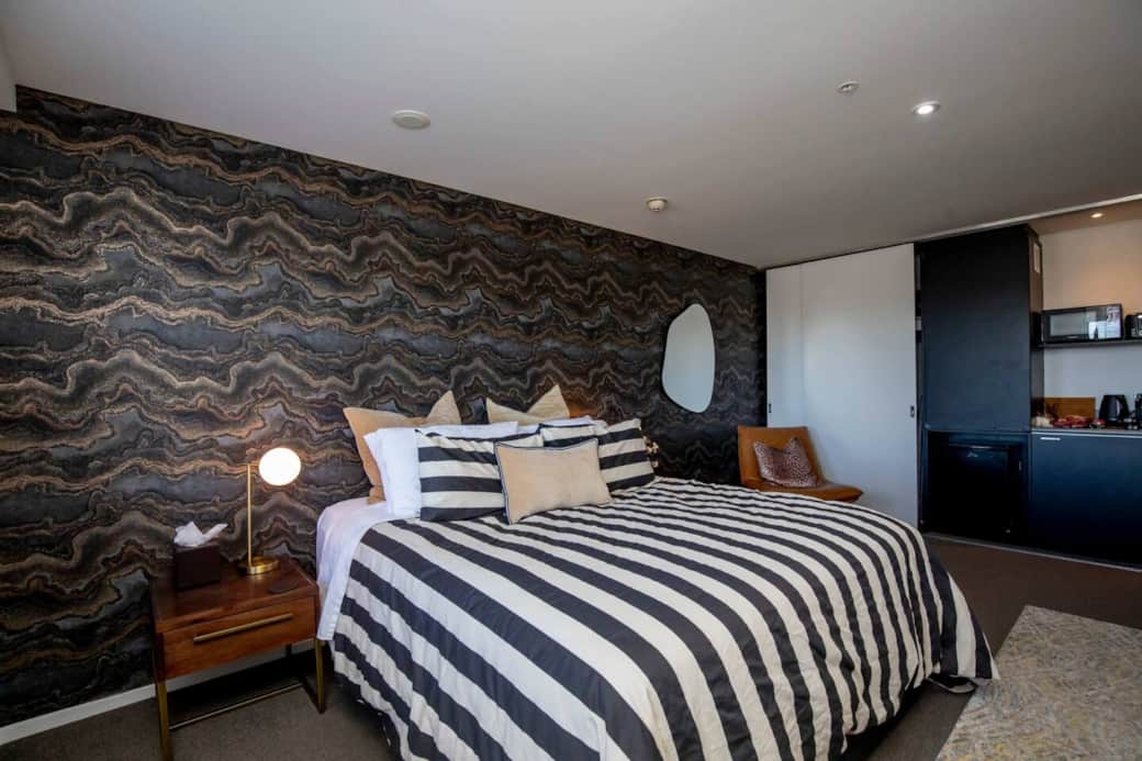 King-size bed with a lush pillow-top mattress