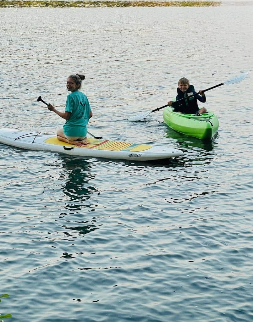 Kayak & Paddleboard are provided at no additional cost
