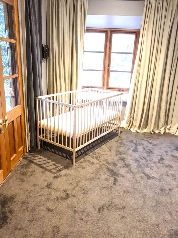 Cot in Master Bedroom