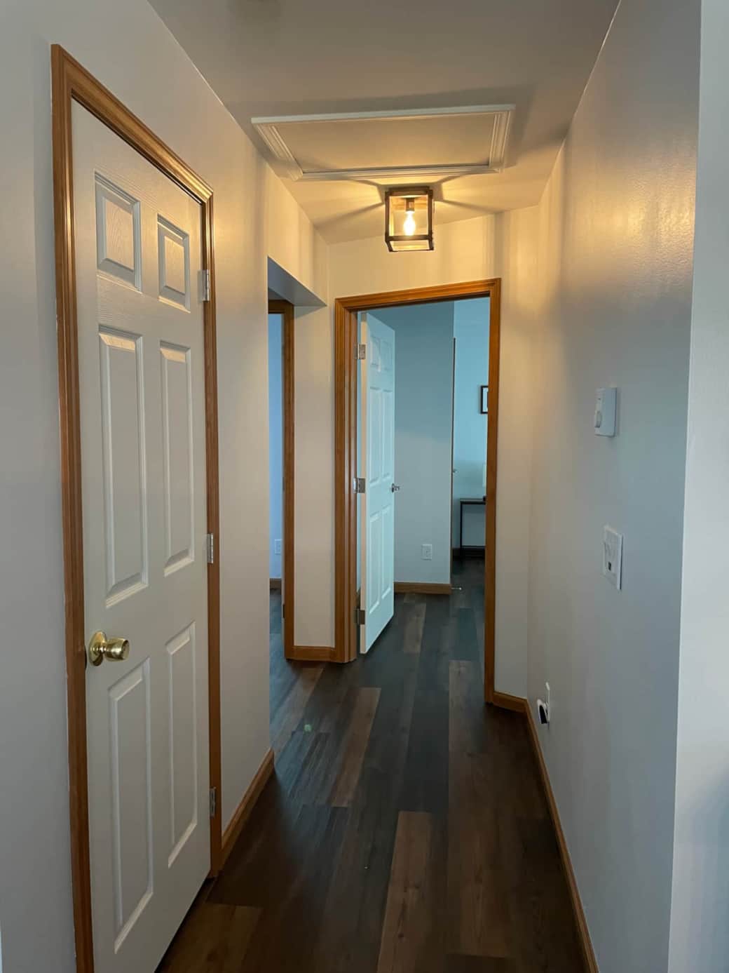 hall to bedrooms