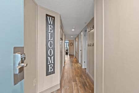 Hallway leading from the front door. Hallway leading from the front door.