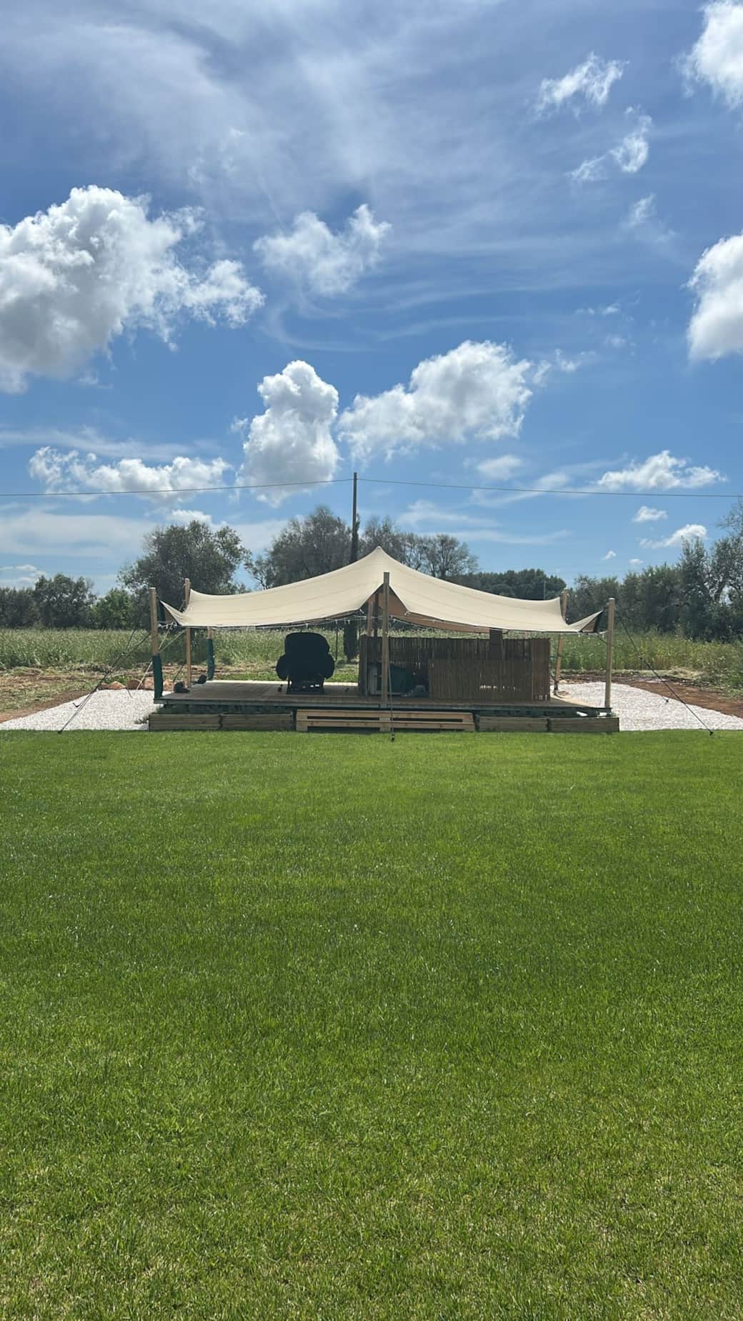 Wellness Zone surrounded by calming white stones