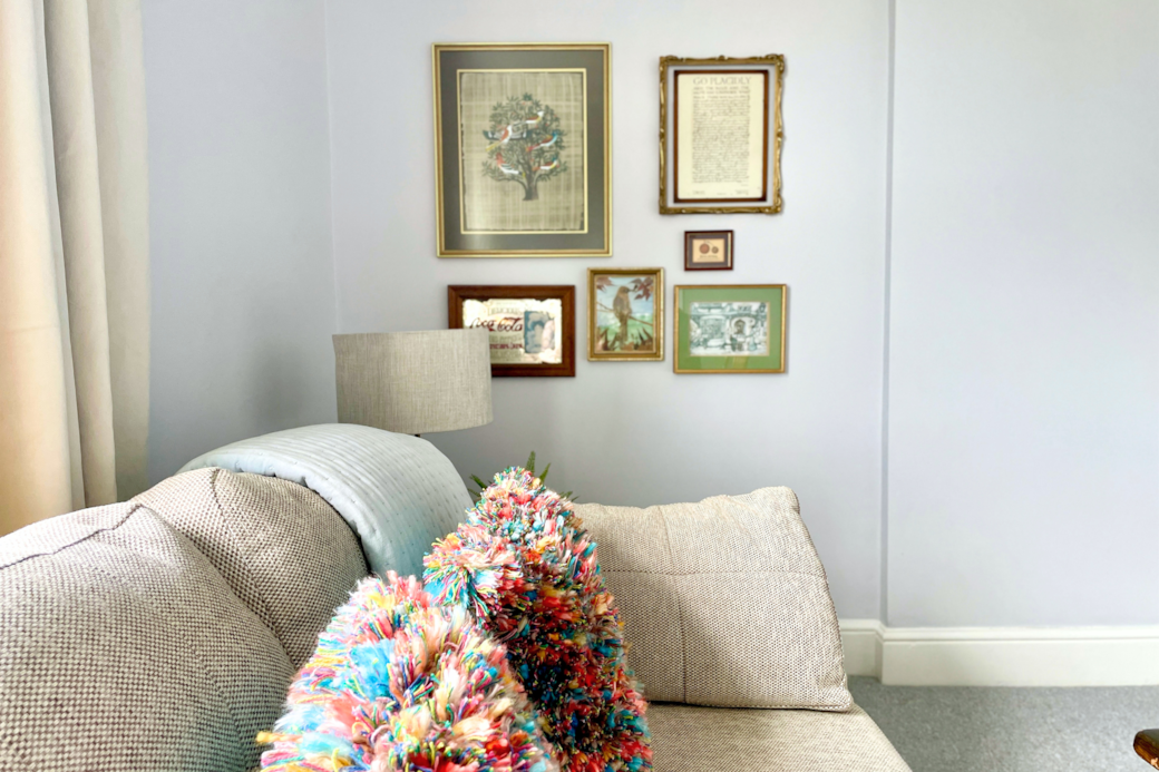 Original vintage artwork and decor pieces for a unique feel