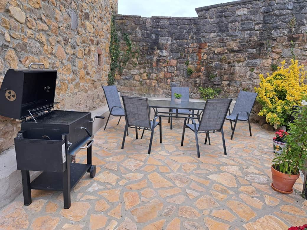 Terraza con barbacoa