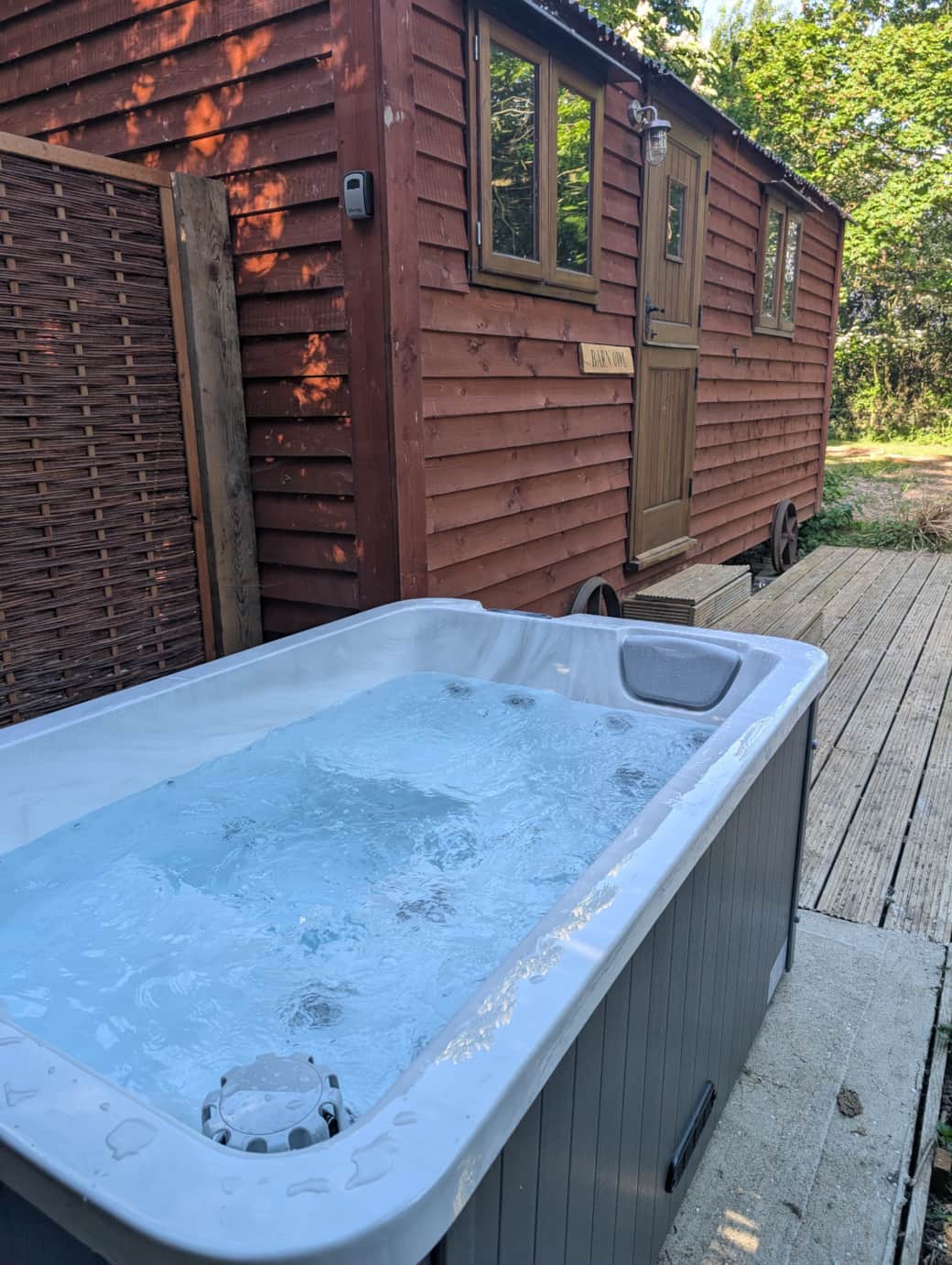 Private hot tub Private hot tub