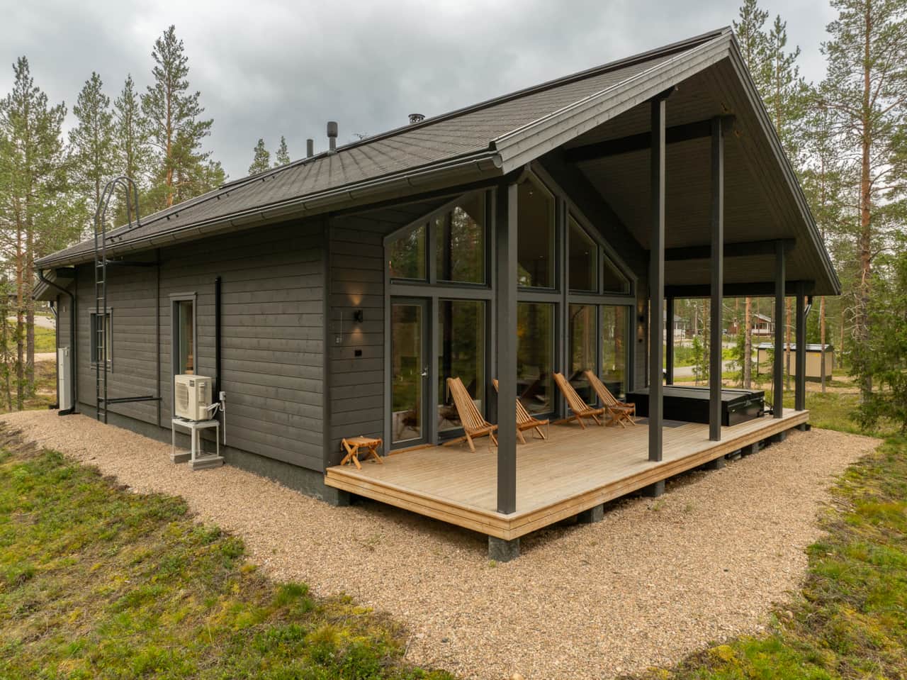 Front of the cabin
