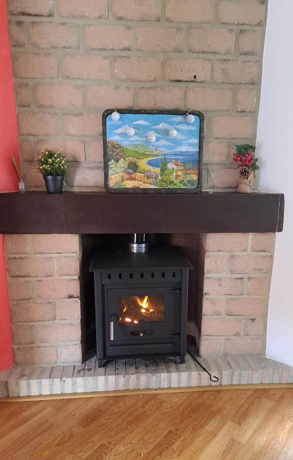 chimenea encendida chimenea encendida