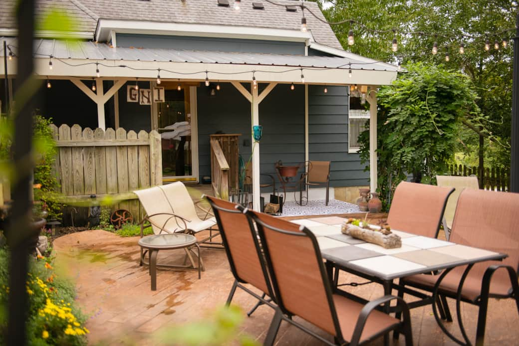 Patio seating for the group