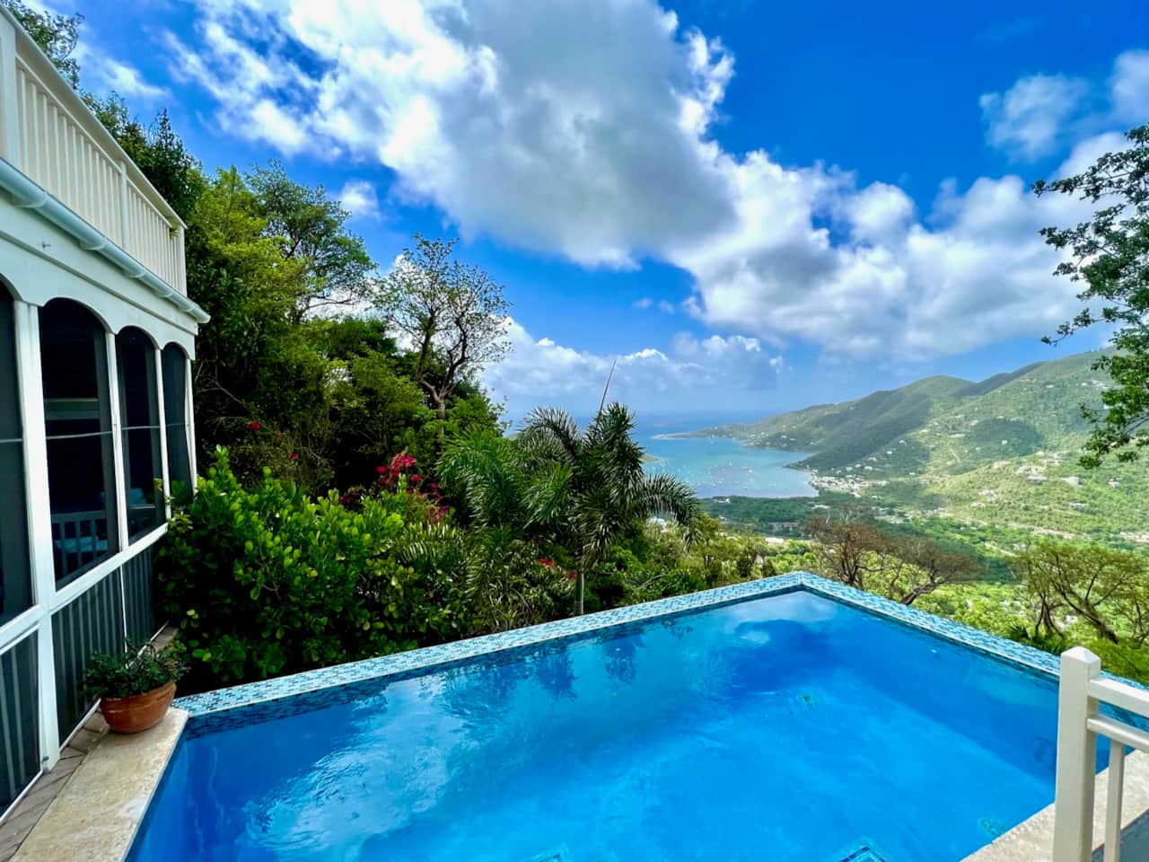 Beautiful blue ocean views from the pool