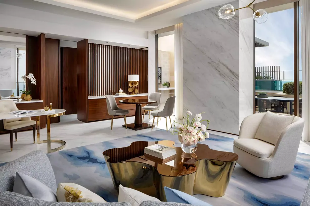 ATR Sky Pool Villa Interior Living Room