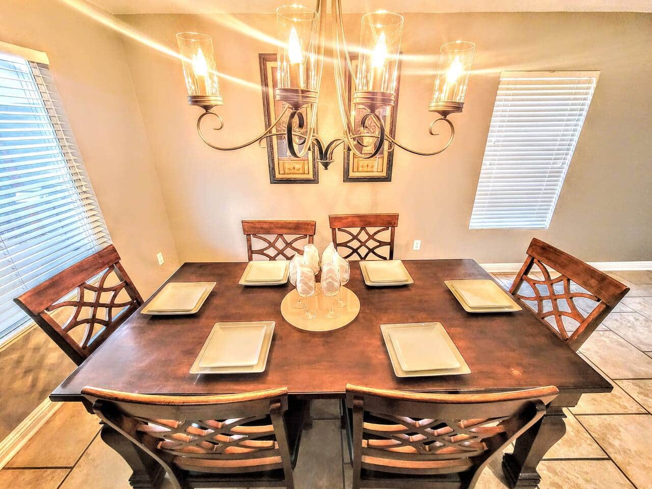 2nd Dining Table Close up Overview