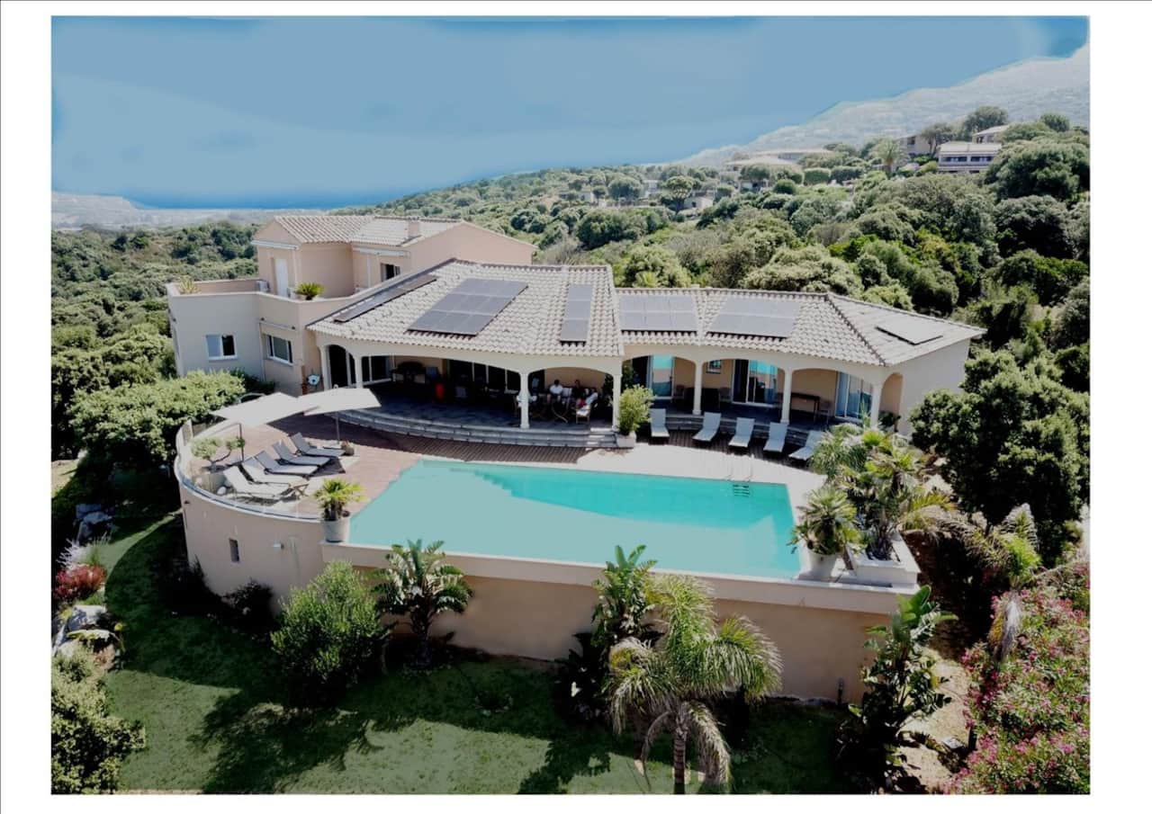 Vue villa drone