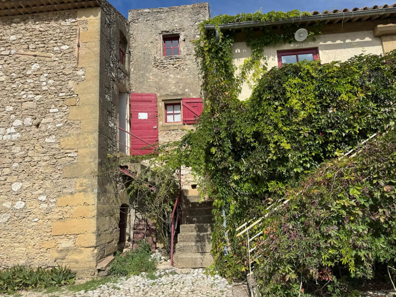 facade, entrance, stairs, garden