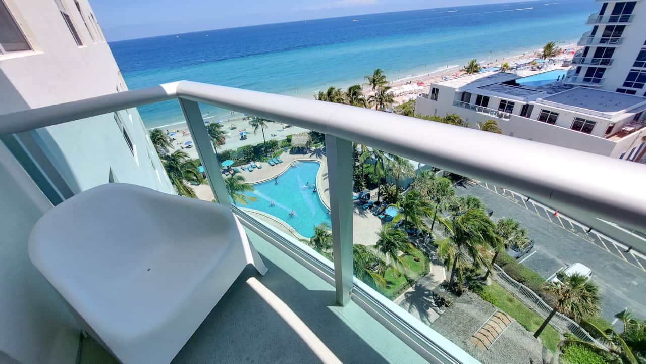 Balcony with ocean view