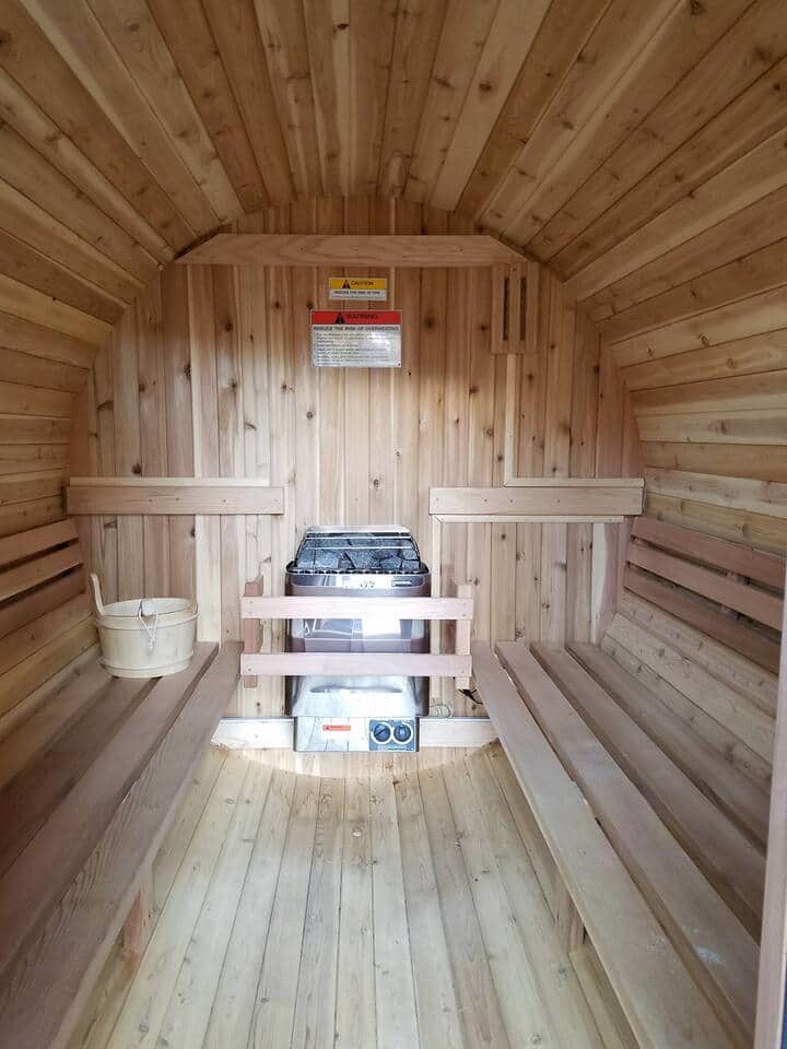 Sauna interior Sauna interior