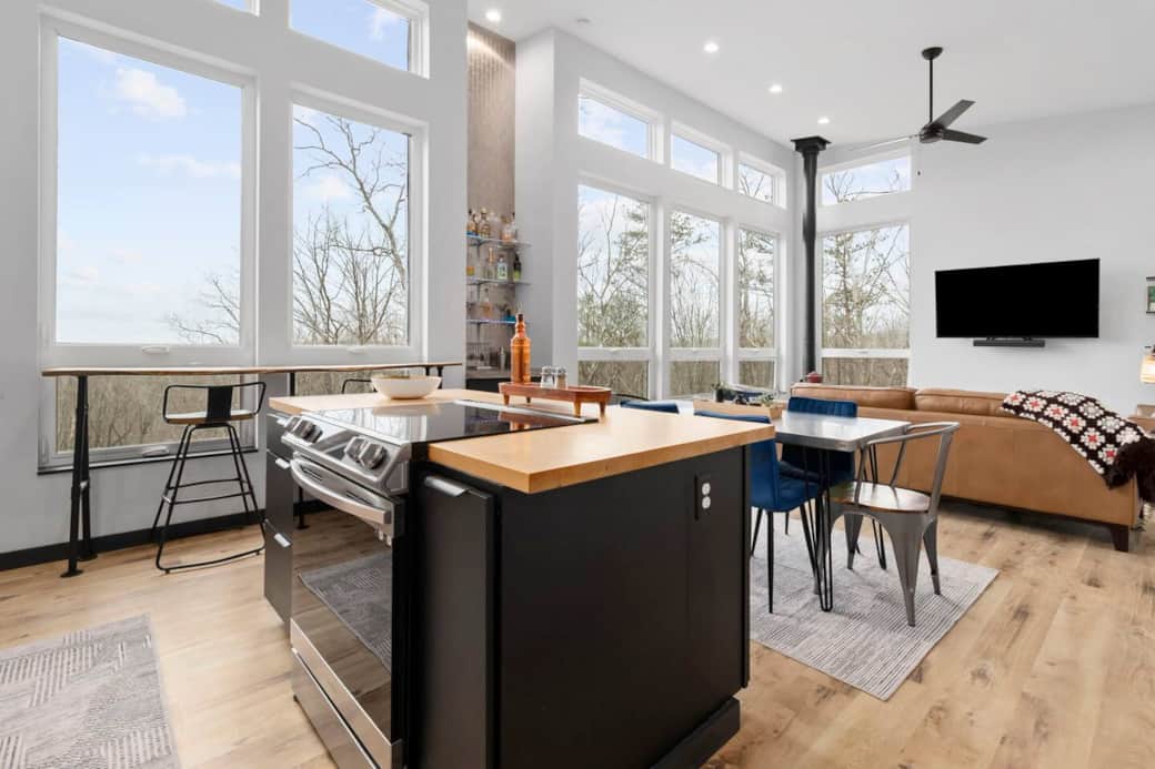 Fully-stocked kitchen