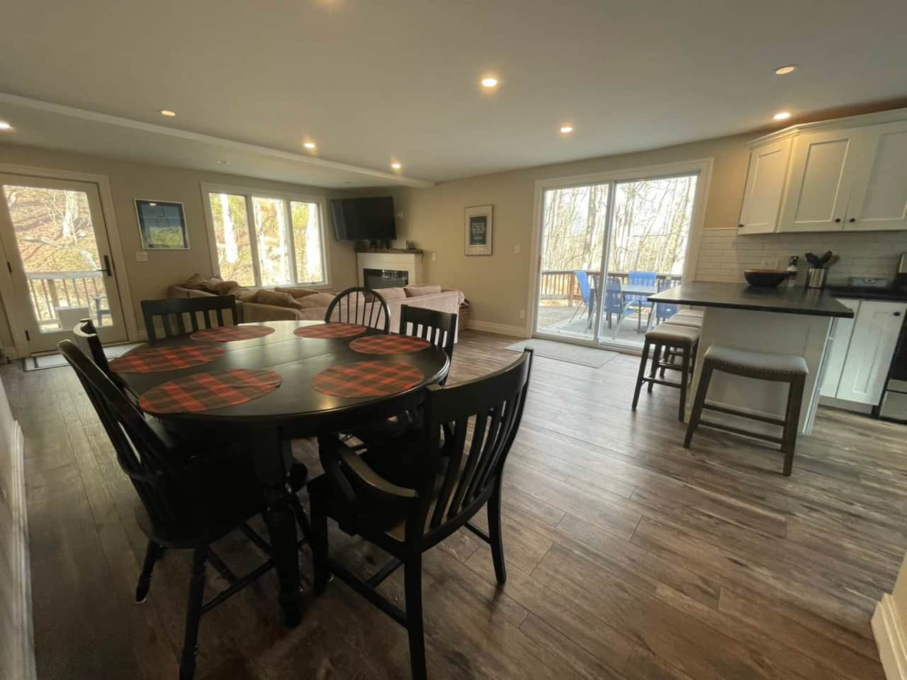 Open Format, Dining, Kitchen and Living Room