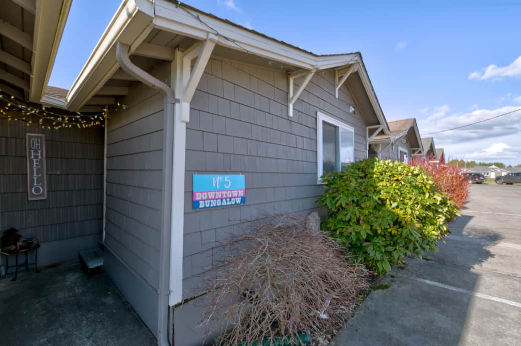 Front of the bungalow