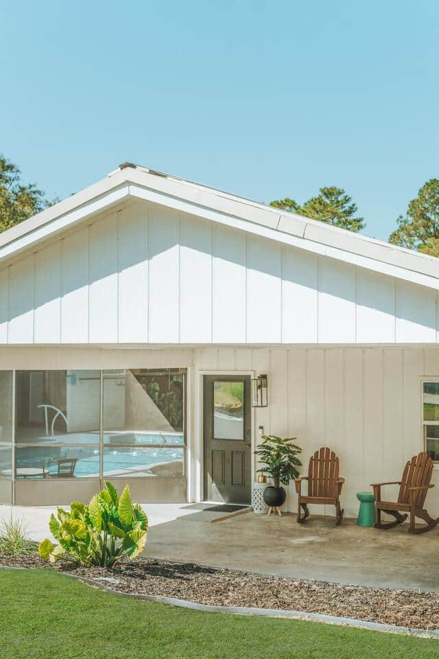 Exterior of Villa 2 at North End Retreat, part of the full-property rental