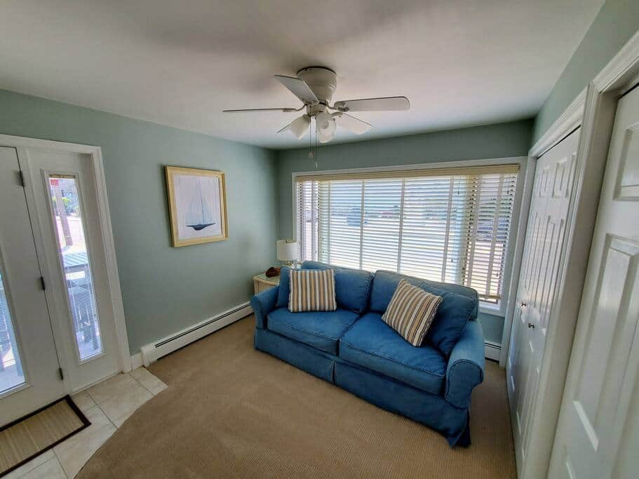 Den with queen sleeper sofa