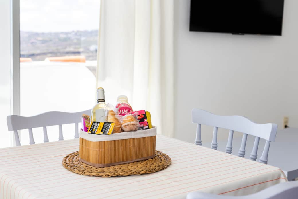 Apartamento cesta de bienvenida