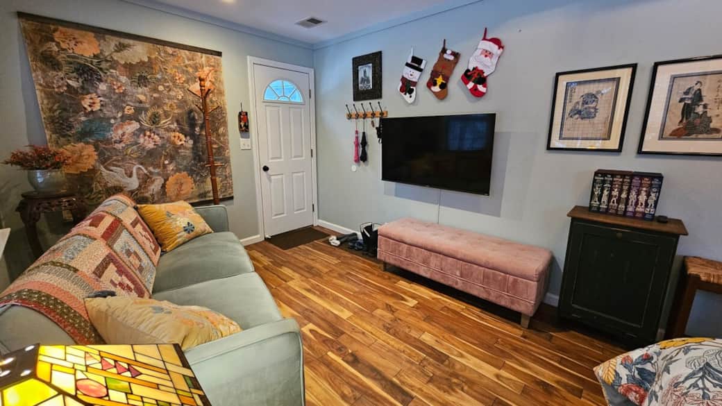 Living Room with Entrance Door Living Room with Entrance Door