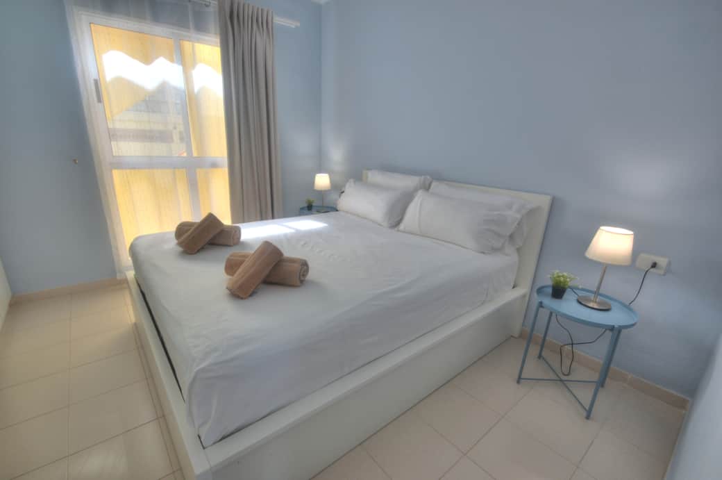Bedroom with king bed