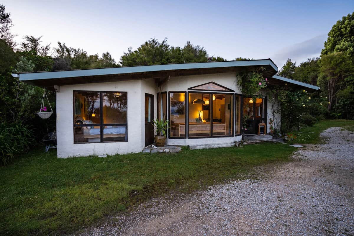 Secluded in the bush - but with ample space inside for everyone to gather. 