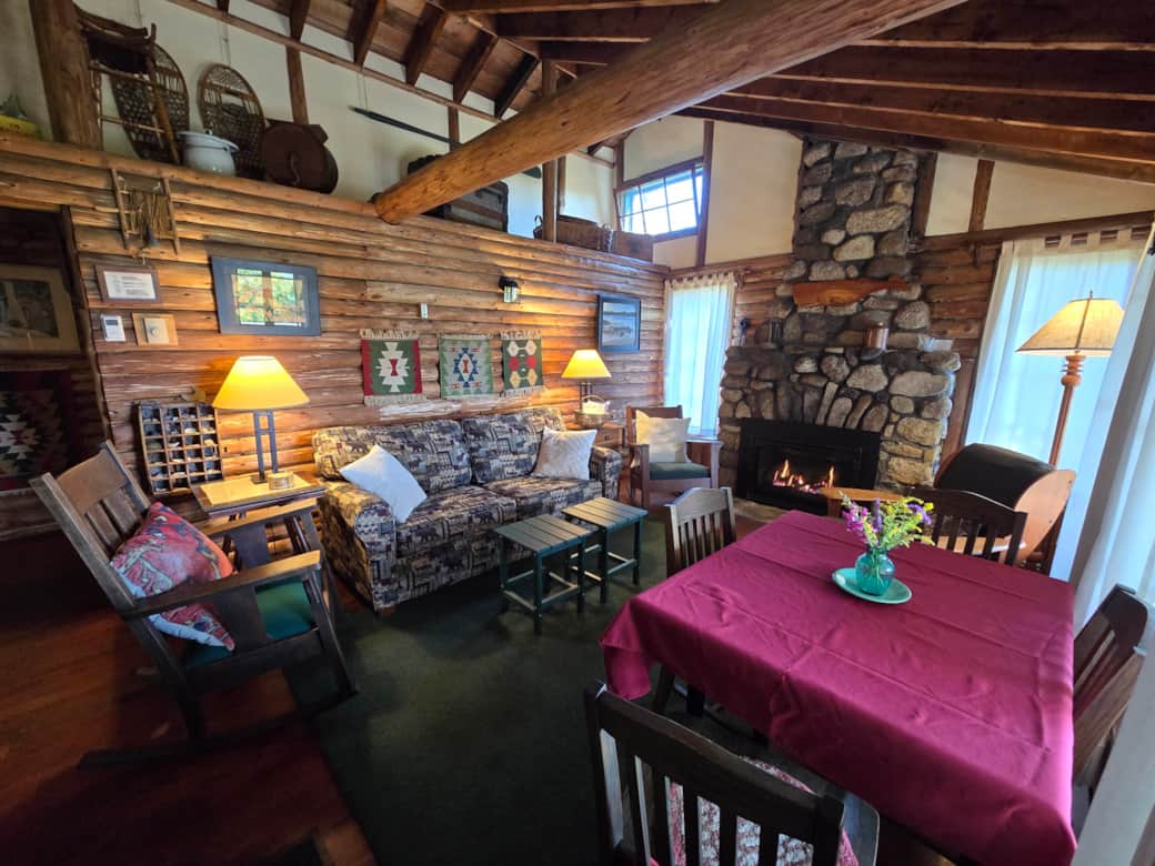 Living room from porch entrance