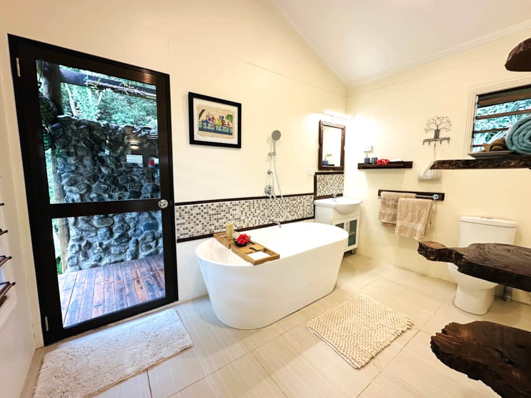 Indulge in a spa-like soak—pure luxury after your day’s adventures