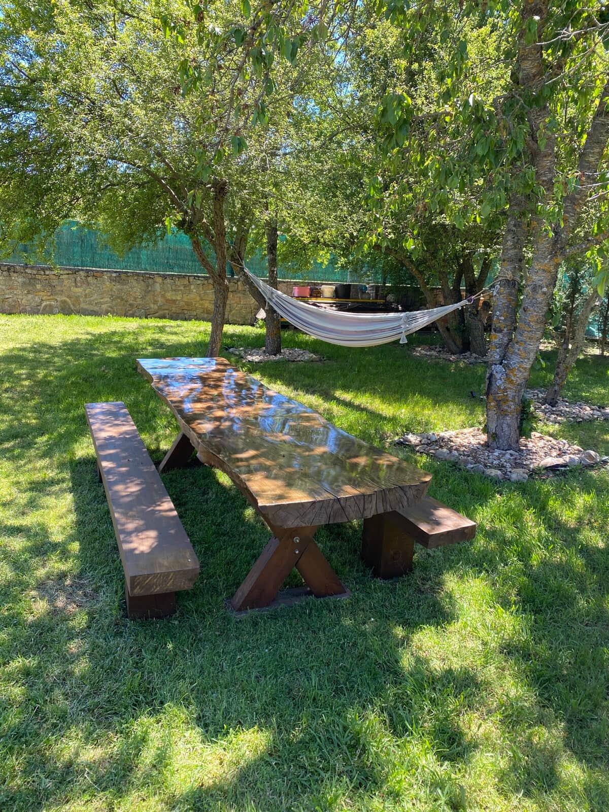 Mesa y Hamaca Jardín