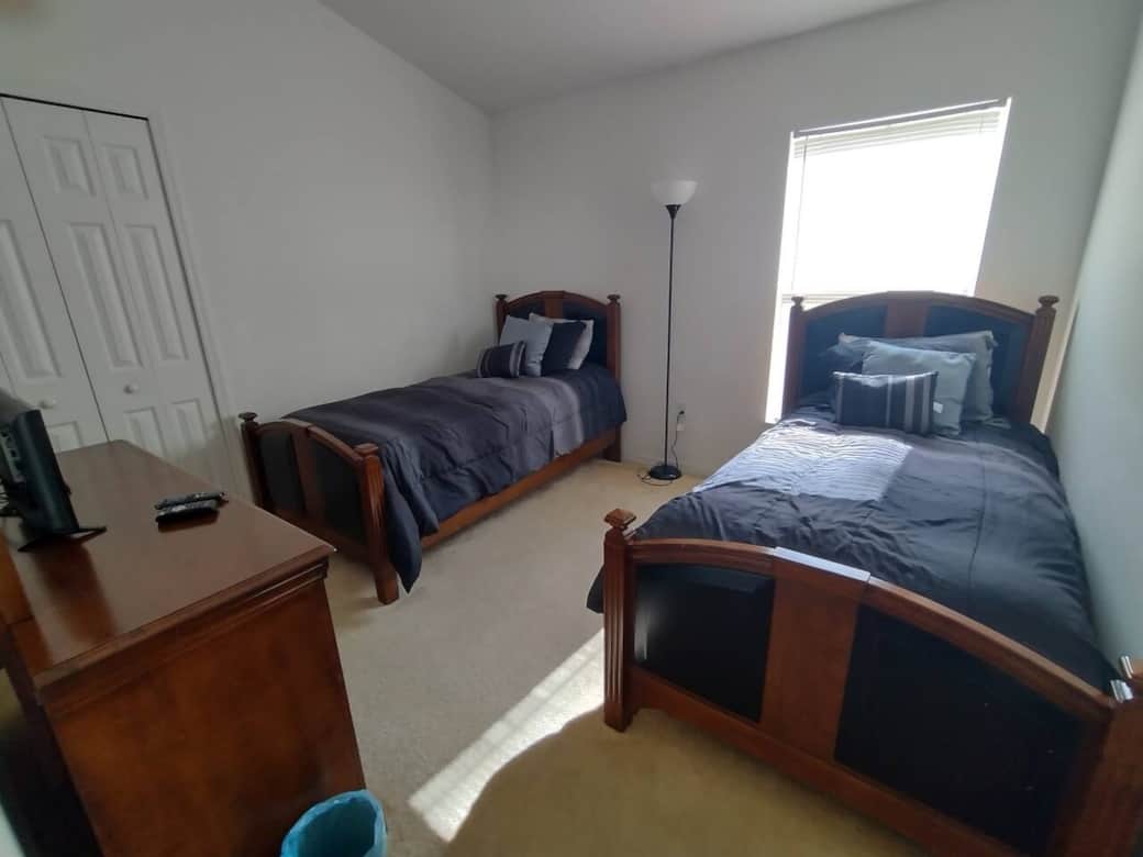 Twin beds room