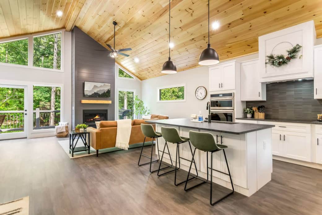 Main Level Kitchen and Living Room