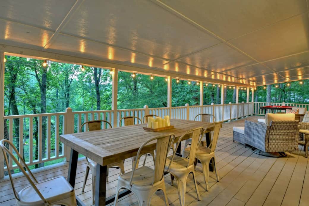 Main level porch