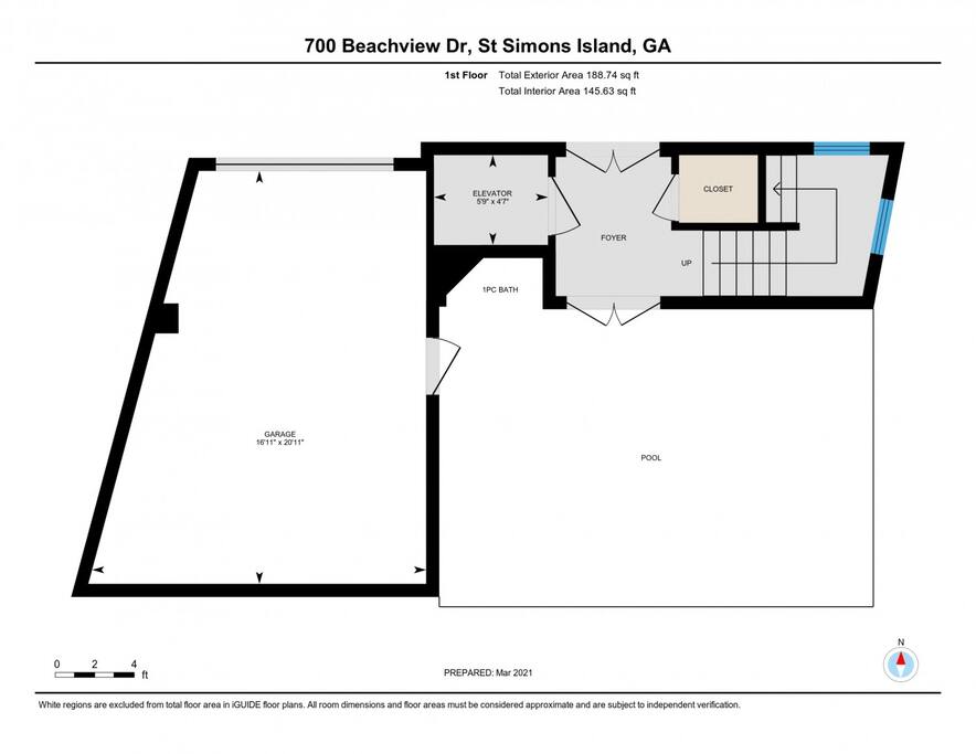 First floor -Entry level