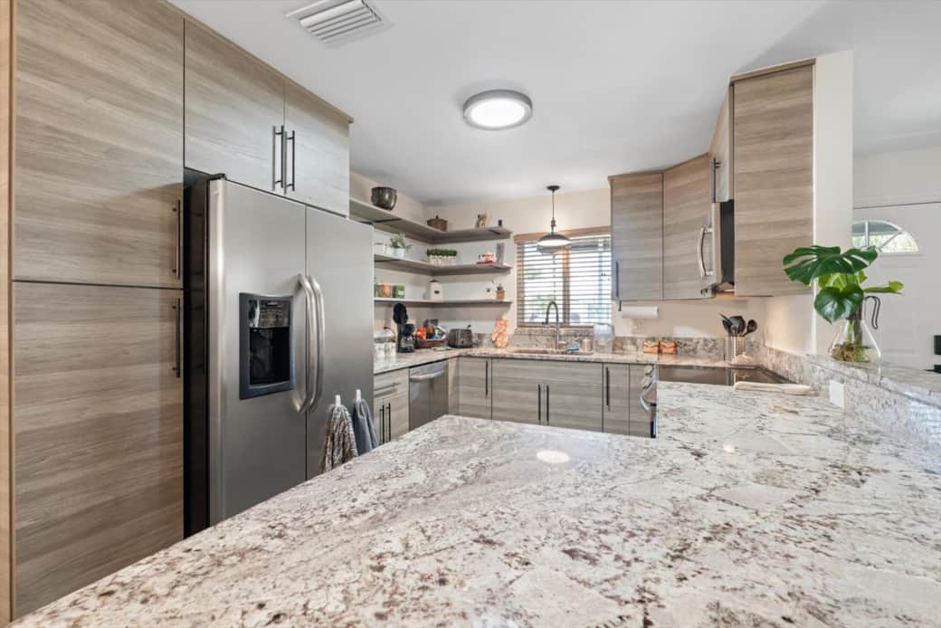 A kitchen with all the basics to get you started, plus a little bit more than that.