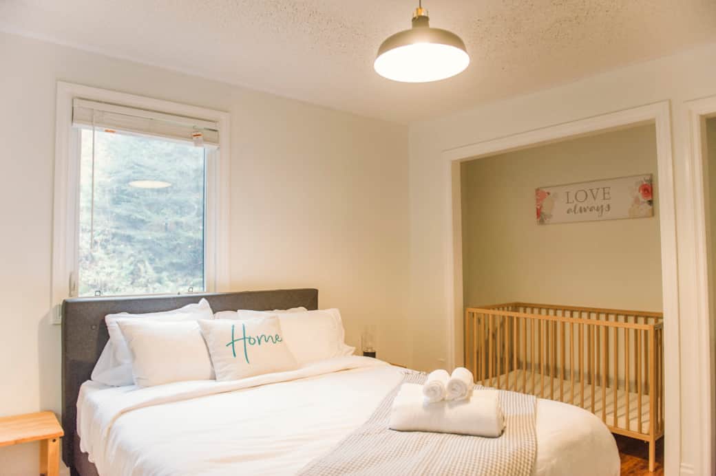 Main Floor - Bedroom #1 with Crib