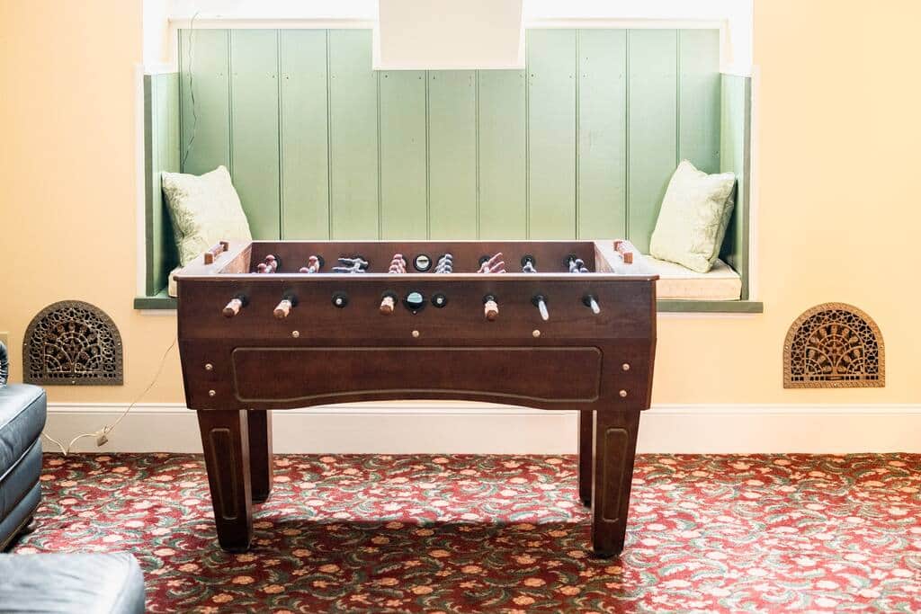 Have some fun playing foosball!