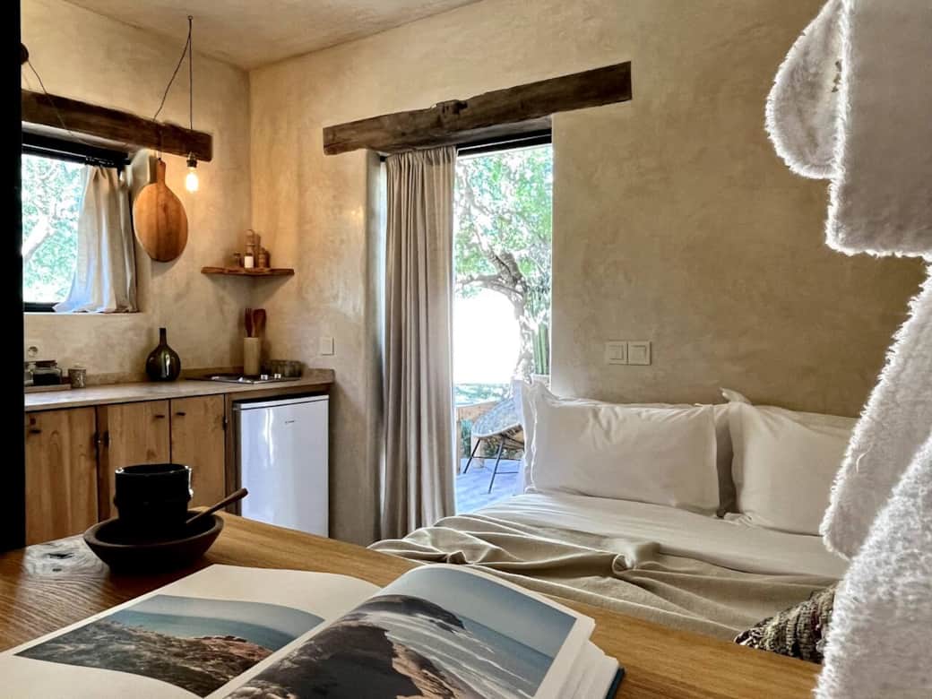 Gatehouse Studio Living space and kitchen Kaouki Hill Sidi Kaouki Essaouira