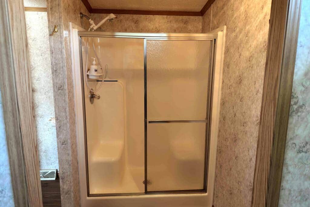 Private shower in Master suite