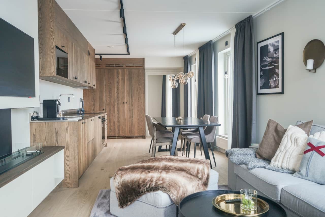 TwinTip apartment for 6 guests, parking in garage.