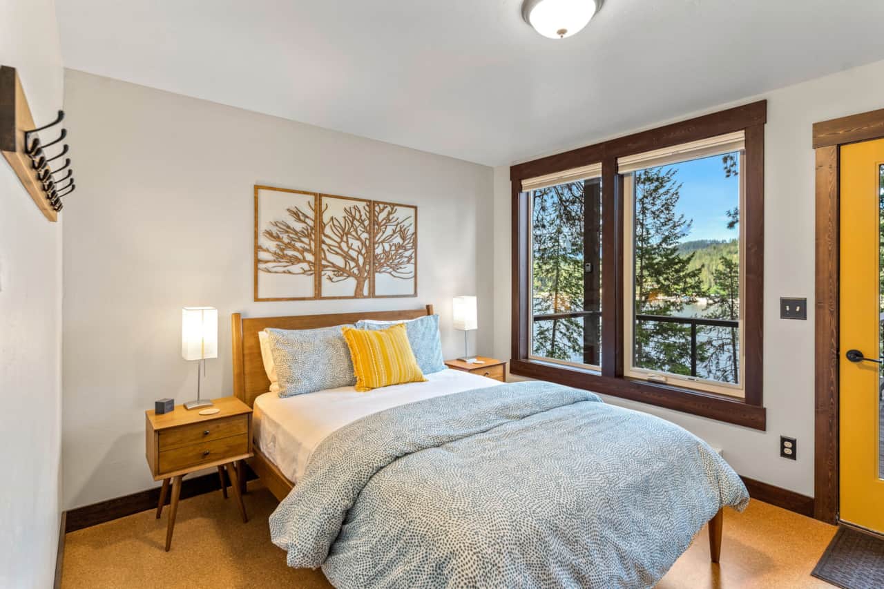 Master bedroom with a queen bed