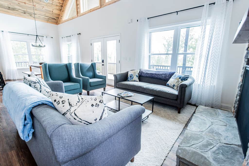 Natural light brightens this main floor space year round.