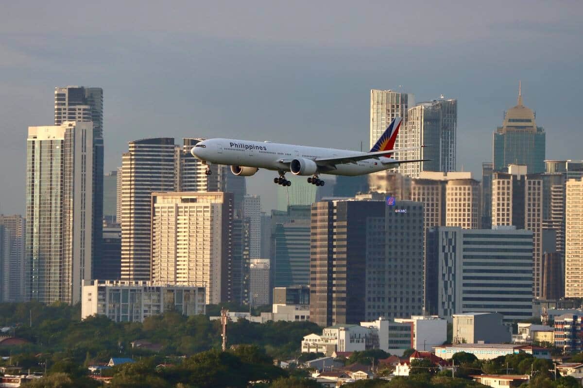 NAIA runway and Manila skyline view from the Raya P09 balcony, ideal for plane spotting