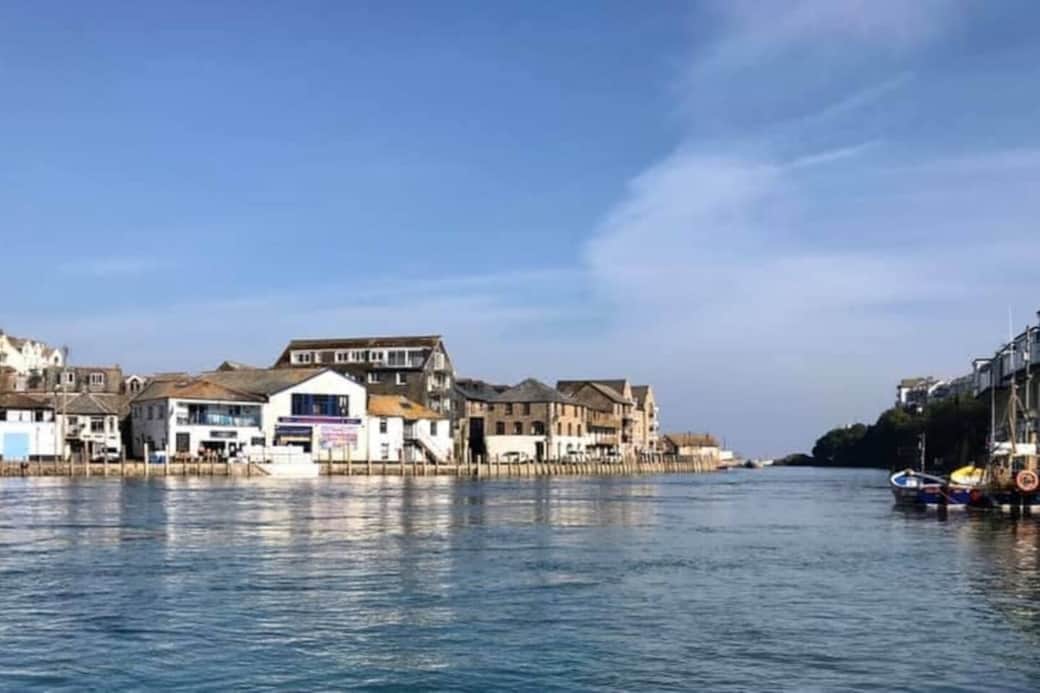 High Tide in Looe River looking towards Teglios